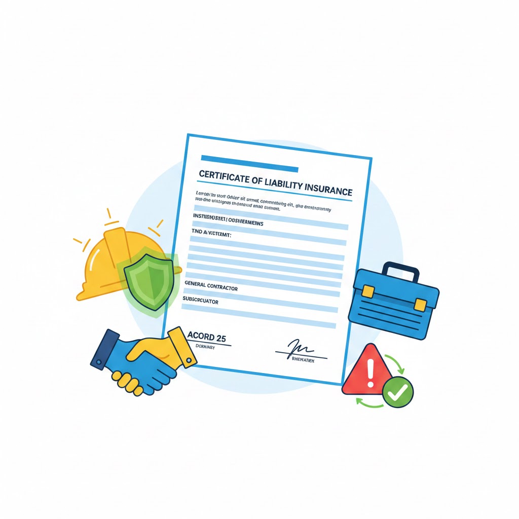 General Liability Certificate for Subcontractors Requirements 1 General Liability Certificate for Subcontractors Requirements